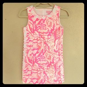 Girls Lilly Pulitzer pink print dress